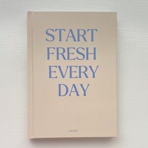 New Papier Motivational Journal in Cream and Blue